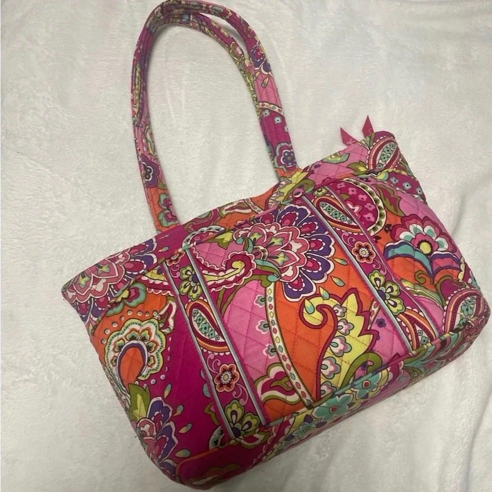 Vera Bradley Vibrant Paisley Shoulder Bag - Picture 3 of 15